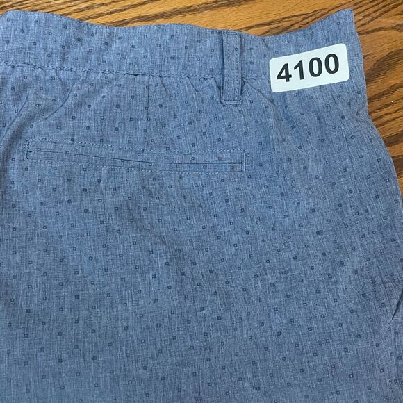 FootJoy Shorts Mens 38 Blue Dotted Golf Preppy Chino Performance FJ Flat Front - Picture 12 of 12